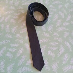 Vintage leather 70s 80s blue grey tie punk mod